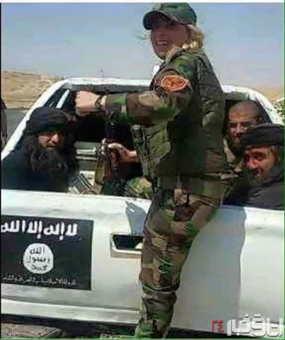 بلایی که یک زن بر سر داعشی ها آورد + تصویر