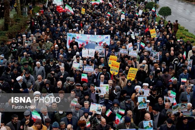 حضور حماسی مردم مازندران در راهپیمایی ۲۲ بهمن