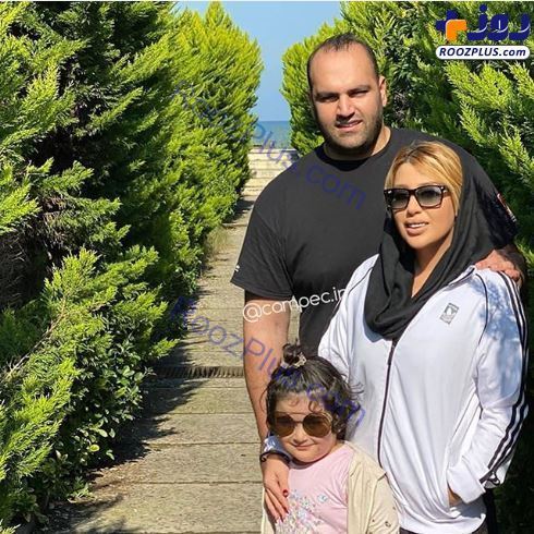 بهداد سلیمی و همسر و دخترش کنار دریا+عکس