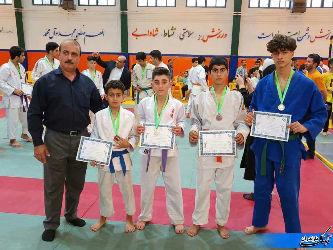 چالوس قهرمان جشنواره فرهنگی ورزشی استعدادیابی دانش آموزان جودو مازندران