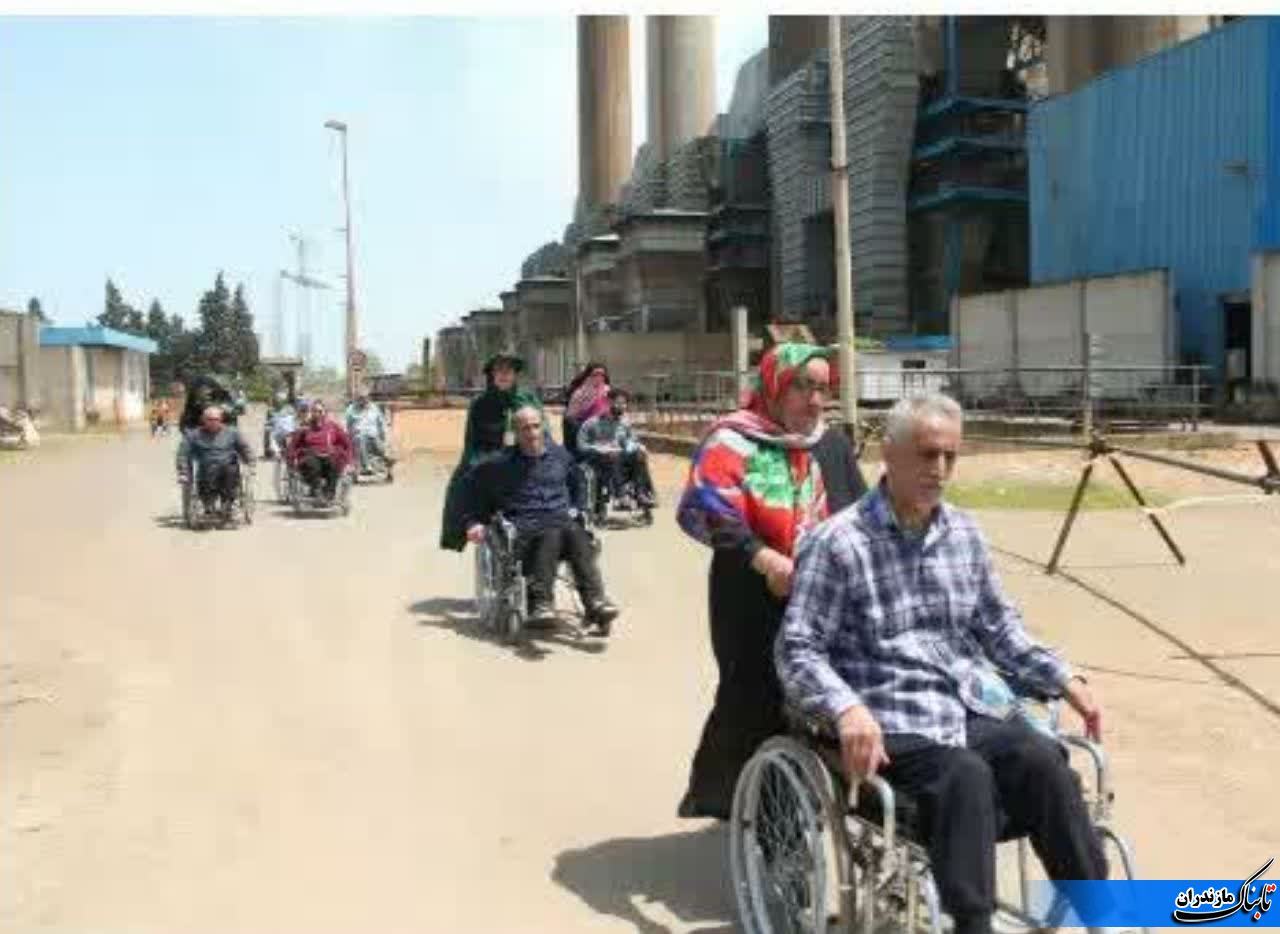جانبازان و معلولين ضايعه نخاعي استان مازندران از نيروگاه نكا بازدید کردند