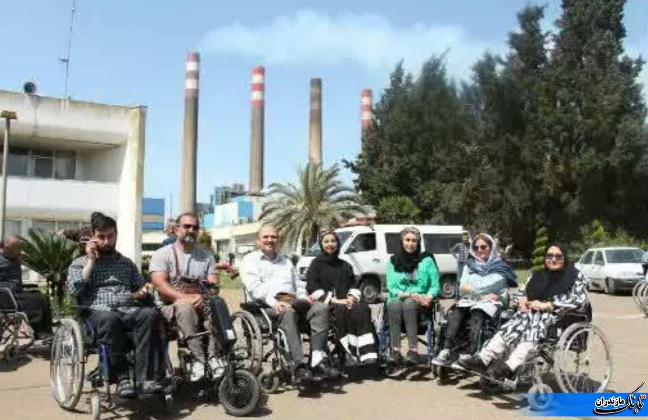 جانبازان و معلولين ضايعه نخاعي استان مازندران از نيروگاه نكا بازدید کردند