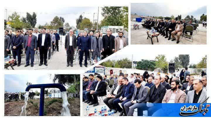 برگزاری آئین افتتاحیه و بهره‌برداری تصفیه خانه شیرابه سکوی انتقال موقت شهرستان ساری+ گزارش تصویری