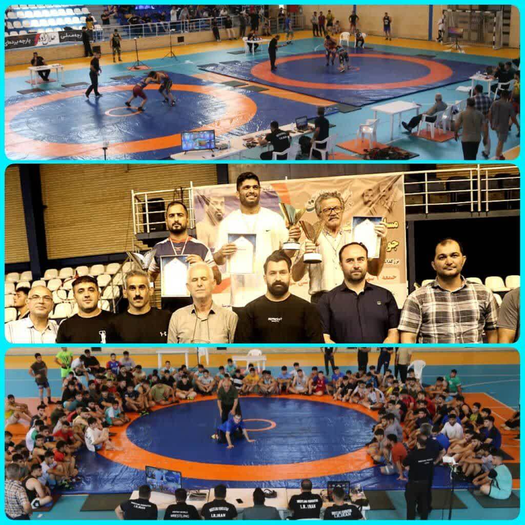 بابل قهرمان رقابتهای کشتی پهلوانی جوانان استان مازندران+ تصاویر