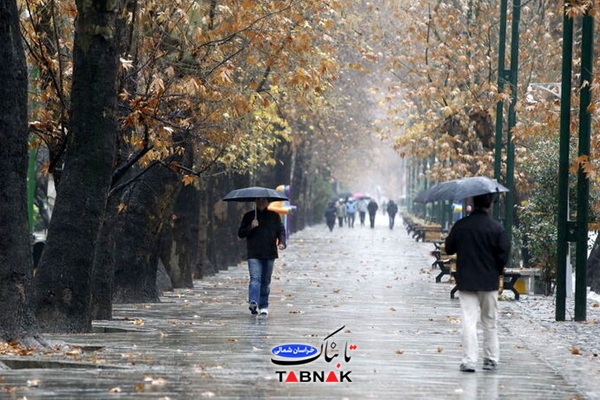 ورود موج ناپایدار؛ باران مهمان بخش‌هایی از خراسان شمالی می‌شود