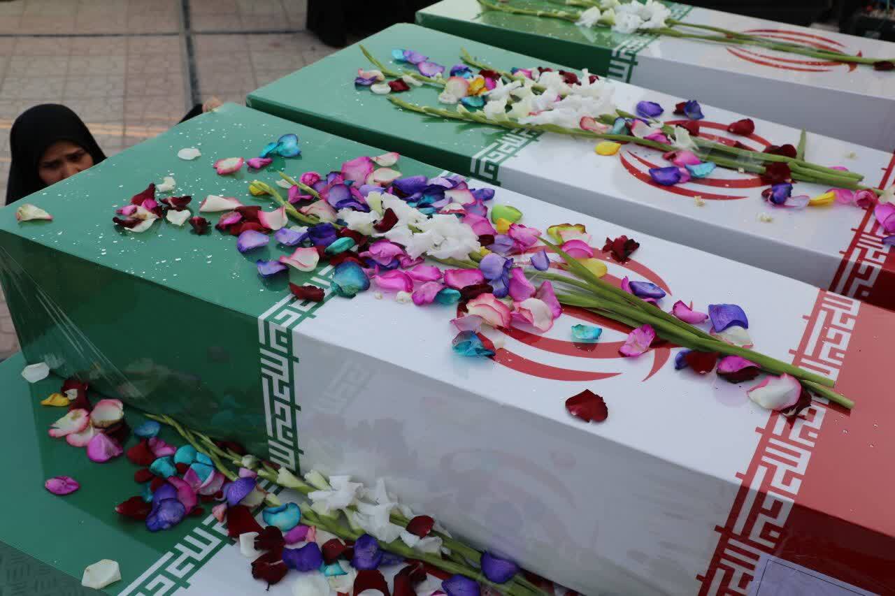 مراسم باشکوه تشییع شهدای گمنام در سمنان برگزار شد