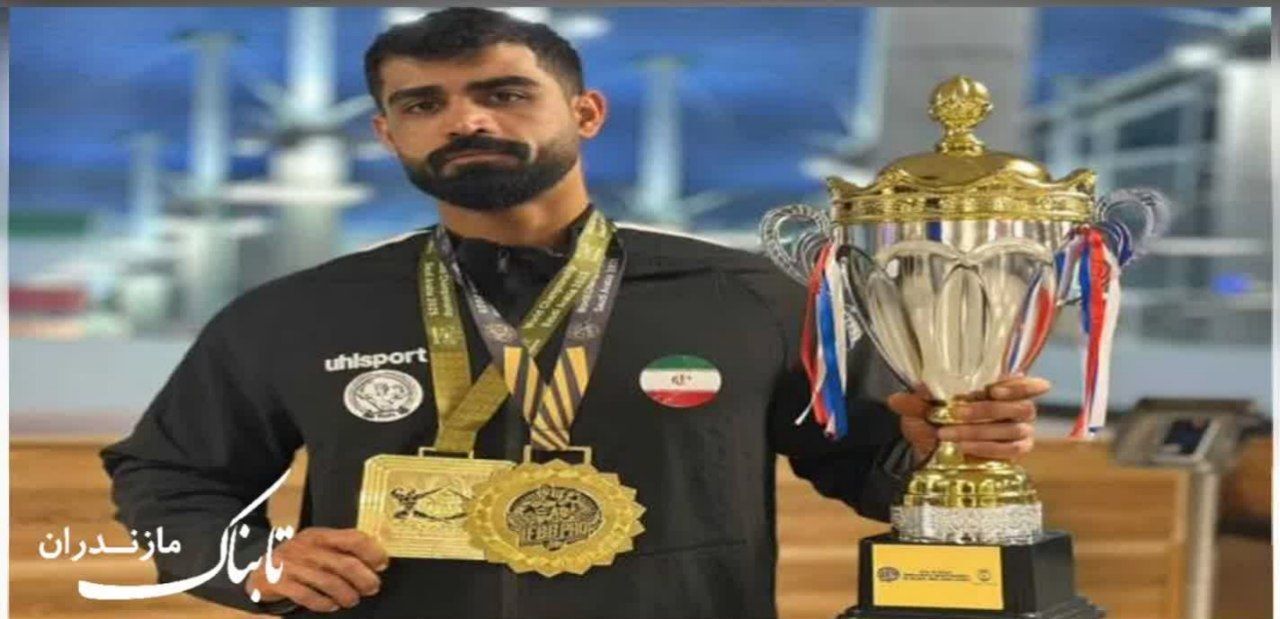 سرباز مازندرانی در مسابقات پرورش اندام جهان در کشور عربستان قهرمان شد سرباز مازندرانی در مسابقات پرورش اندام جهان در کشور عربستان قهرمان شد